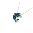 Necklace Dolphin Diamond Fashion .91ctw Round Diamonds 14kw .75x.60" 18" 1.25mm 124062004