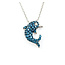 Necklace Dolphin Diamond Fashion .91ctw Round Diamonds 14kw .75x.60" 18" 1.25mm 124062004