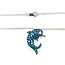 Necklace Dolphin Diamond Fashion .91ctw Round Diamonds 14kw .75x.60" 18" 1.25mm 124062004