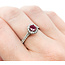 Ring .70ctw Round Diamonds .54ct Ruby 14kw sz6 8.3mm 124060231