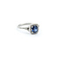 Ring .37ctw Round Diamonds 1.22ct Sapphire 14kw sz7.5 9mm 124060233