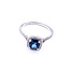 Ring .37ctw Round Diamonds 1.22ct Sapphire 14kw sz7.5 9mm 124060233