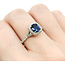 Ring .37ctw Round Diamonds 1.22ct Sapphire 14kw sz7.5 9mm 124060233