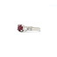 Ring .64ctw Round & Baguette Diamonds 1.27ct Ruby 950pt sz7 2.6mm 124060197