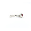 Ring .64ctw Round & Baguette Diamonds 1.27ct Ruby 950pt sz7 2.6mm 124060197