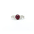 Ring .64ctw Round & Baguette Diamonds 1.27ct Ruby 950pt sz7 2.6mm 124060197