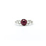 Ring .64ctw Round & Baguette Diamonds 1.27ct Ruby 950pt sz7 2.6mm 124060197