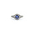 Ring .25ctw Round Diamonds .45ct Tanzanite 14kw sz6.5 8.5mm 124060221