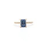  Ring .40ctw Round Diamonds 1.48ct Sapphire 18kr sz7.5 1.6mm 124060188