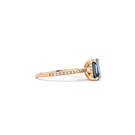 Ring .40ctw Round Diamonds 1.48ct Sapphire 18kr sz7.5 1.6mm 124060188