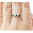 Ring Shared Prong .22ctw Round Diamonds .27ctw Emeralds 14ky sz7.5 124060241