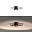 Ring .20ctw Round Diamonds 1.40ctw Color-Change Garnet 14kw sz8 124040185