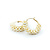 Earrings Hoops 3-3.5mm Pearl 30mm 10ky 224074153