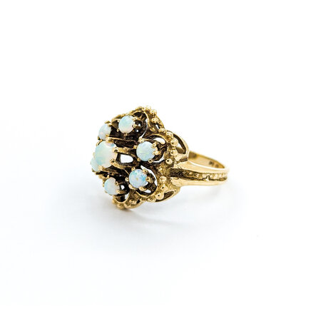 Ring Vintage Style .45ctw Opal 14ky sz6 224070152