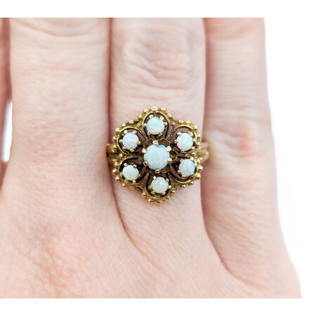 Ring Vintage Style .45ctw Opal 14ky sz6 224070152