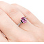 Ring .30ctw Round Diamonds 1.05ct Pink Sapphire 950PD sz5.5 2mm 124060193