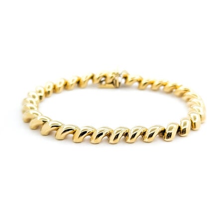 Bracelet 14ky San Marco 7.25" 7mm 224073501