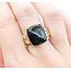 Ring .31ctw Triangle Diamonds 13.63ct Star Diopside 14ky sz10.5 224060215
