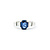 Ring Channel Set .35ctw Baguettes Diamonds 1.68ct Sapphire 950pt sz7 8mm 124060172