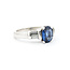 Ring Channel Set .35ctw Baguettes Diamonds 1.68ct Sapphire 950pt sz7 8mm 124060172