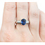 Ring Channel Set .35ctw Baguettes Diamonds 1.68ct Sapphire 950pt sz7 8mm 124060172