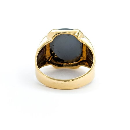 Ring Carved Hematite 10ky sz11 224060213