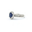 Ring 1.32ctw Princess & Round Diamonds 1.42ct Sapphire Platinum sz7 11mm 124060220