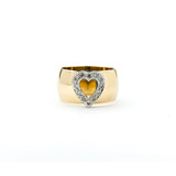  Ring Heart .15ctw Round Diamonds 14ky 224070001