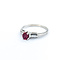 Ring .12ctw Baguettes Diamonds .39ct Ruby 14kw sz7 3mm 124060174