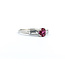Ring .12ctw Baguettes Diamonds .39ct Ruby 14kw sz7 3mm 124060174
