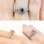Ring .85ctw Round Diamonds .37ct Ruby 14kw sz6.5 10.5mm 124060232