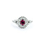 Ring .85ctw Round Diamonds .37ct Ruby 14kw sz6.5 10.5mm 124060232