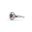 Ring .85ctw Round Diamonds .37ct Ruby 14kw sz6.5 10.5mm 124060232
