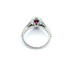 Ring .85ctw Round Diamonds .37ct Ruby 14kw sz6.5 10.5mm 124060232