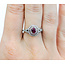 Ring .85ctw Round Diamonds .37ct Ruby 14kw sz6.5 10.5mm 124060232