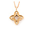 Necklace Star Diamond Fashion .06ctw Round Diamonds 14kr 16"" 1mm 124062003