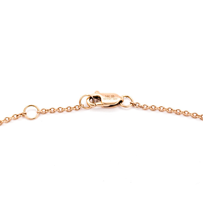 Bracelet Station Bezel Set .27ctw Round Diamonds 14kr 6.5-7" 3.5mm 124063000