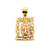 Pendant Virgin Mary 1x.75" 14ky " 124071502