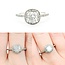 Ring Engagement Engagement Halo 1.00ct Cushion Diamond .12ctw Diamonds 14kw sz6.5 224070302