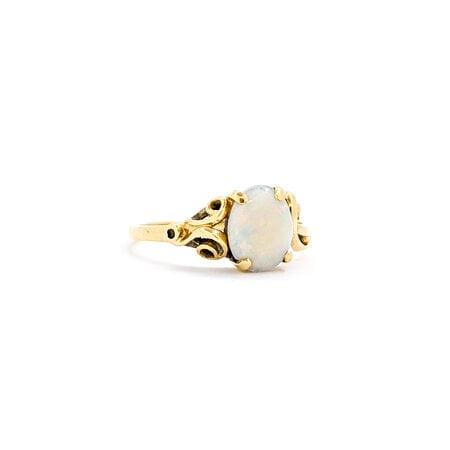 Ring .85ct Oval Opal 14ky sz6.5 224070182