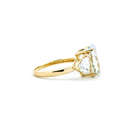 Ring 3 Stone 8.25ctw Oval/Trillion Topaz 14ky sz7 224070184