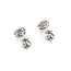 Earrings Stud .32ctw Round Diamonds .68ctw Rubies 10x8mm 14kw 124064159