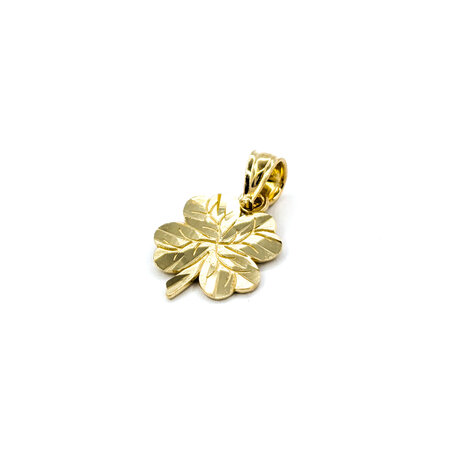 Pendant 4 Leaf Clover .7x.55" 10ky " 124071501