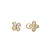 Earrings Butterfly .20ctw Single Cut Diamonds Omega Back 11.5mm 14ky 224074005