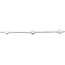 Bracelet Station Bezel Set .55ctw Round Diamonds 14kw 7.5" 4mm 124063001