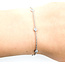 Bracelet Station Bezel Set .55ctw Round Diamonds 14kw 7.5" 4mm 124063001