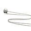 Pendant Rotating Circle WG Chain .12ctw Round Diamond Platinum/14kw 17" 224071001