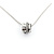 Pendant Rotating Circle WG Chain .12ctw Round Diamond Platinum/14kw 17"" 224071001