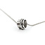 Pendant Rotating Circle WG Chain .12ctw Round Diamond Platinum/14kw 17" 224071001