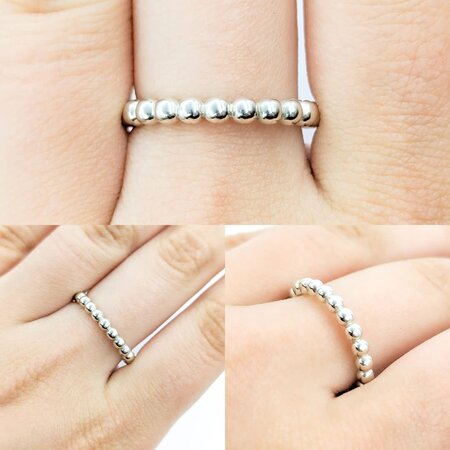 Ring Tiffany Stacker 3mm SS sz8 224070602